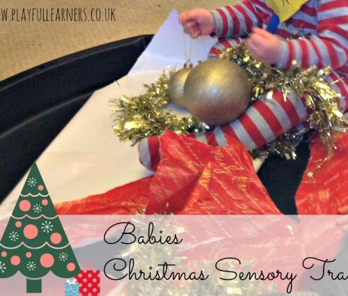 Babies Christmas Sensory Tray